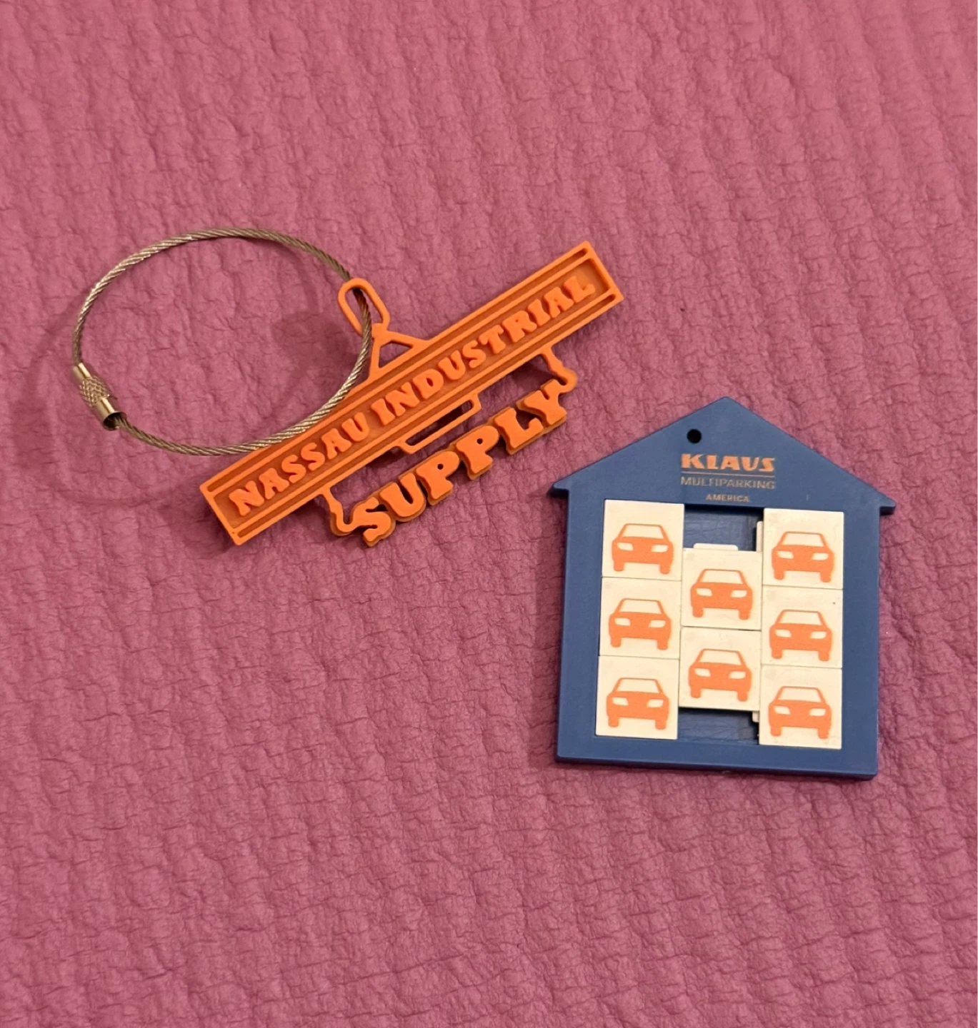 NEW✨🏈Nassau Industrial Supply and Klaus Multiparking Keychains