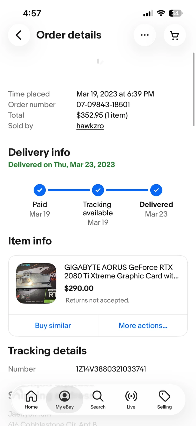 Aorus 2080ti custom watercooling - photo 3