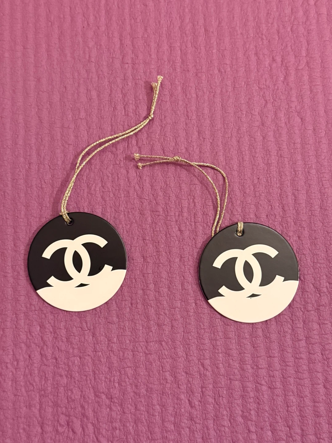 NEW✨🏈Chanel CC Logo Ornament Pair