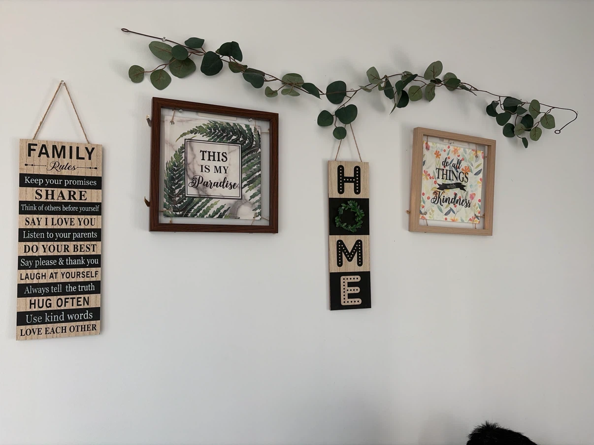 Set of 4 Wall Decor Signs