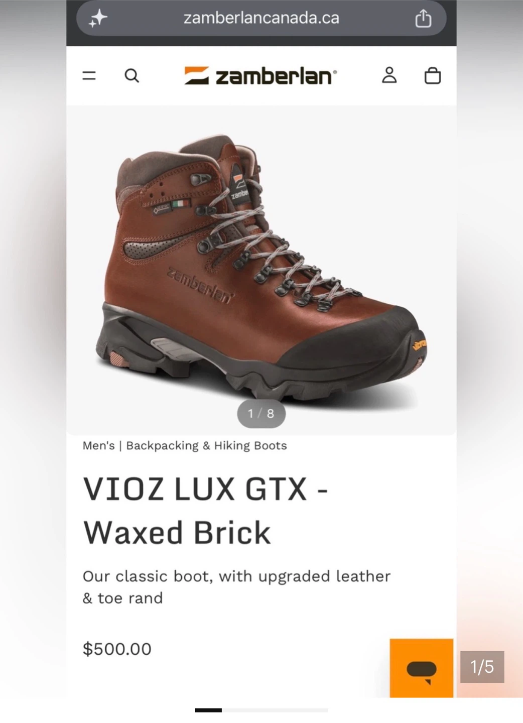 Zamberlan Hiking Boots