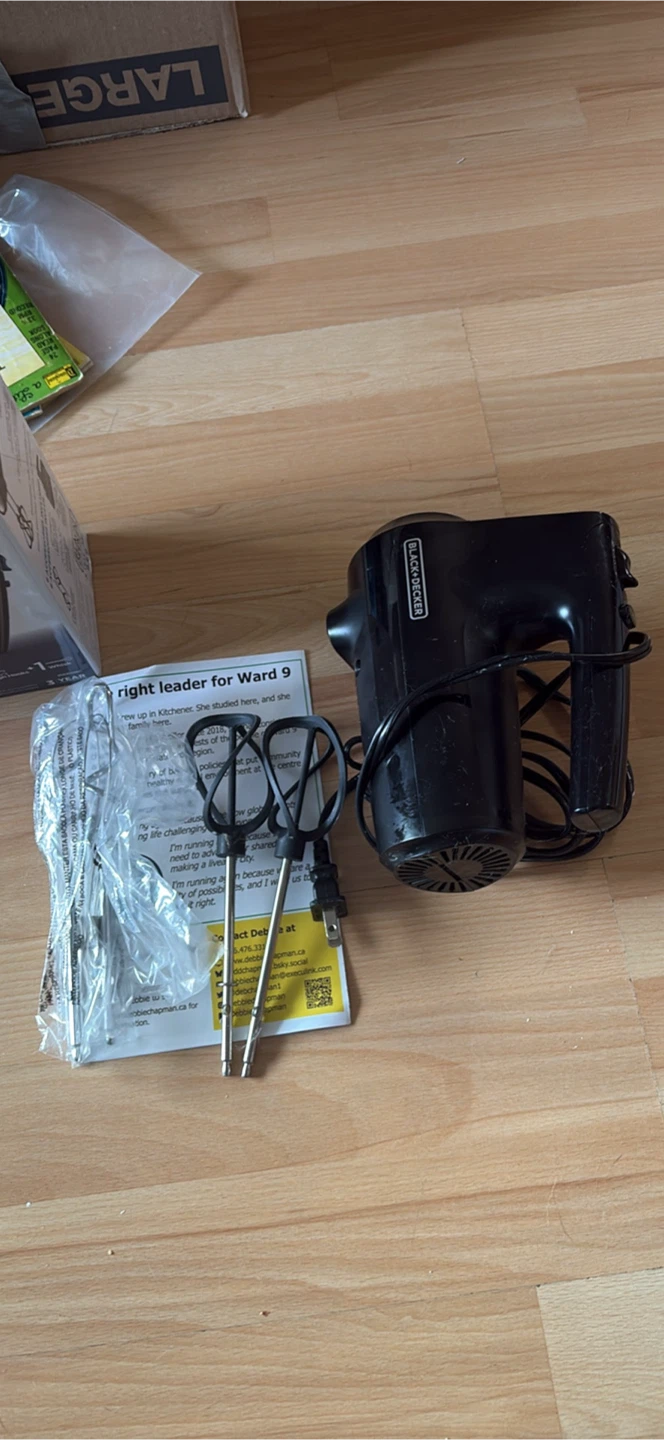 Only used once) Black+Decker Performance Helix Hand Mixer - photo 2