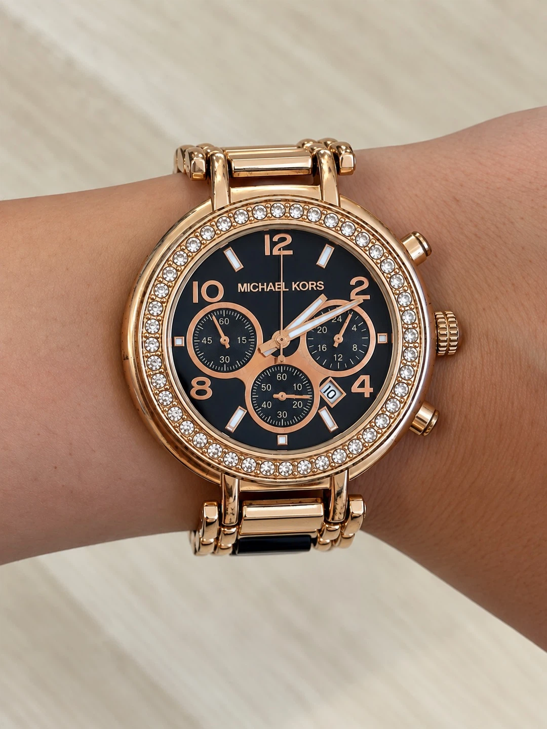 Michael Kors Rose Gold Chronograph Watch
