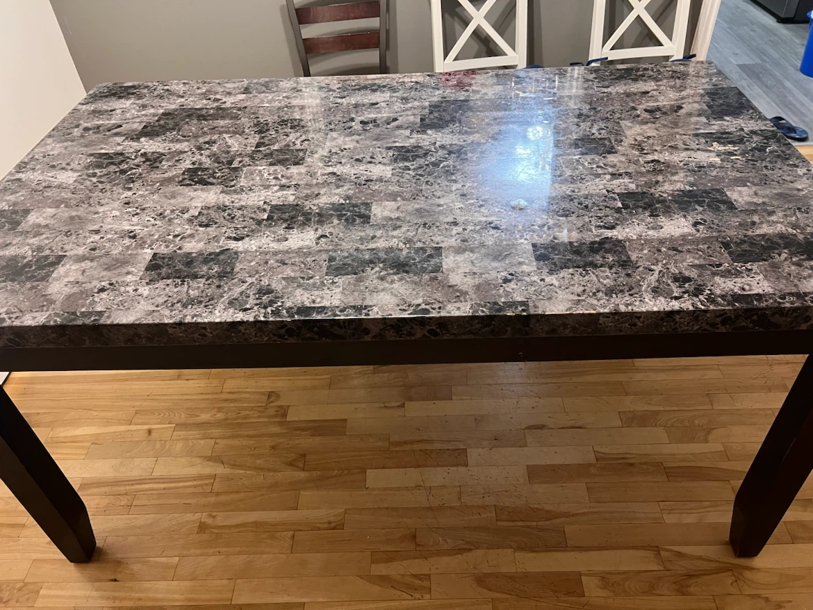 Dining table set with 6 chairs