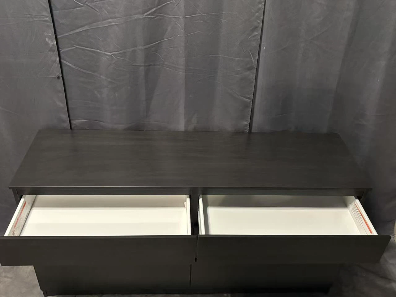 IKEA dresser with 6 drawers in black brown - photo 2