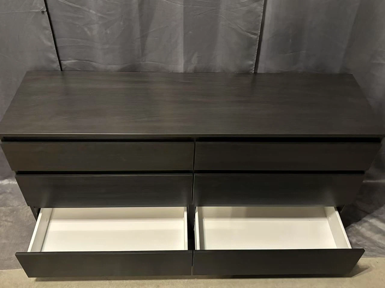 IKEA dresser with 6 drawers in black brown - photo 4