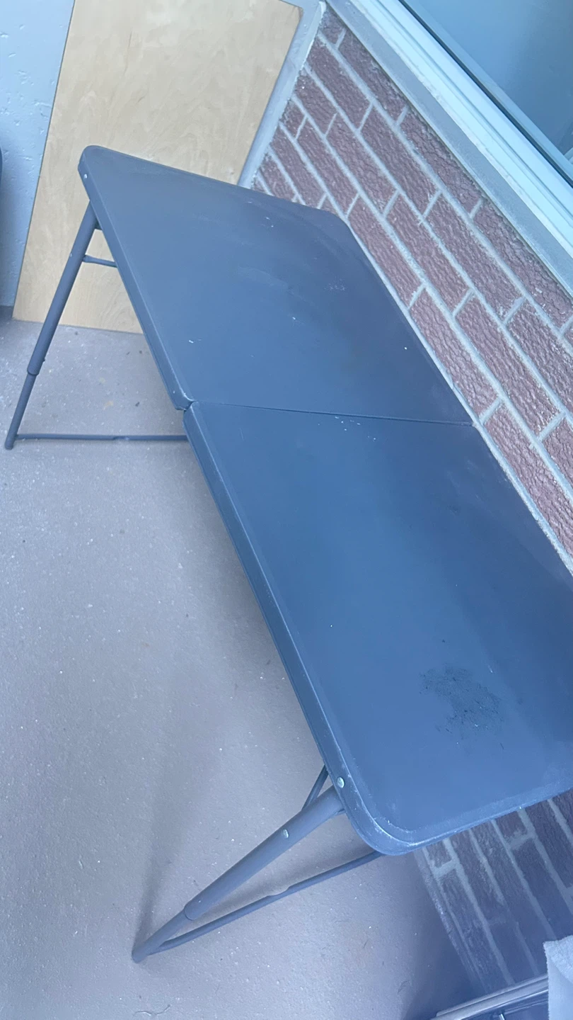 Folding Utility Table - Dark Grey - photo 2
