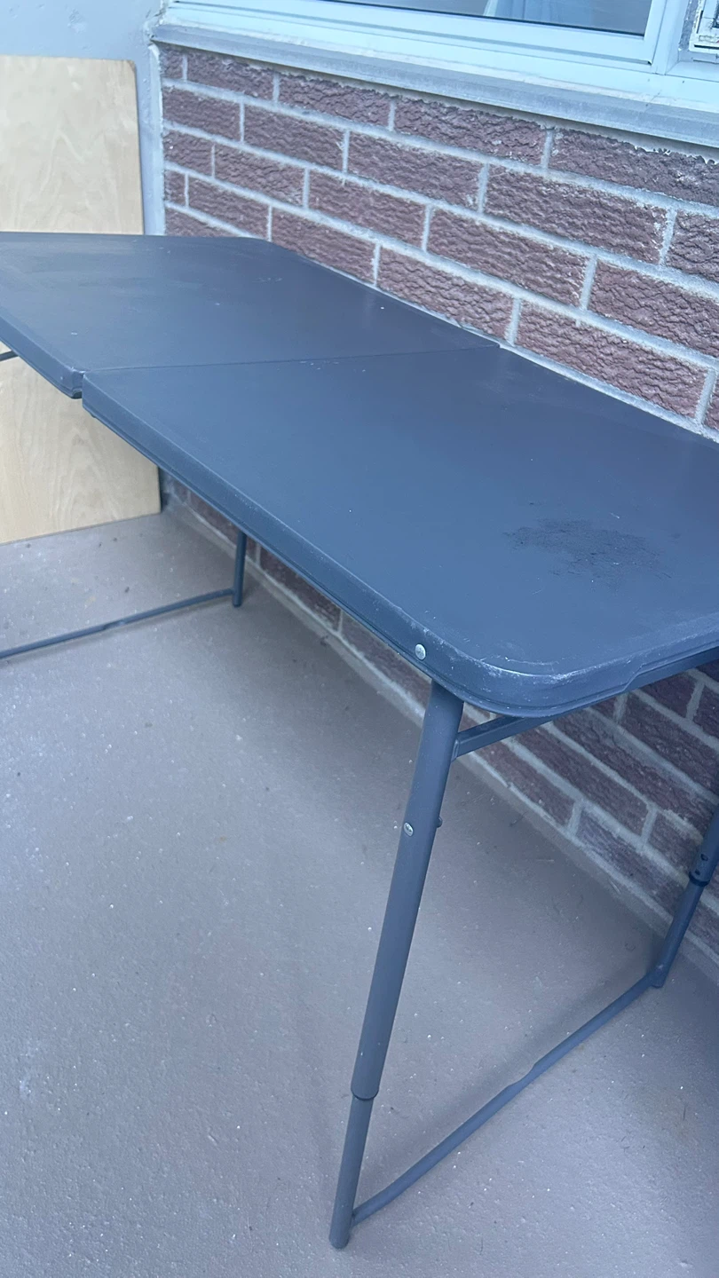 Folding Utility Table - Dark Grey - photo 3