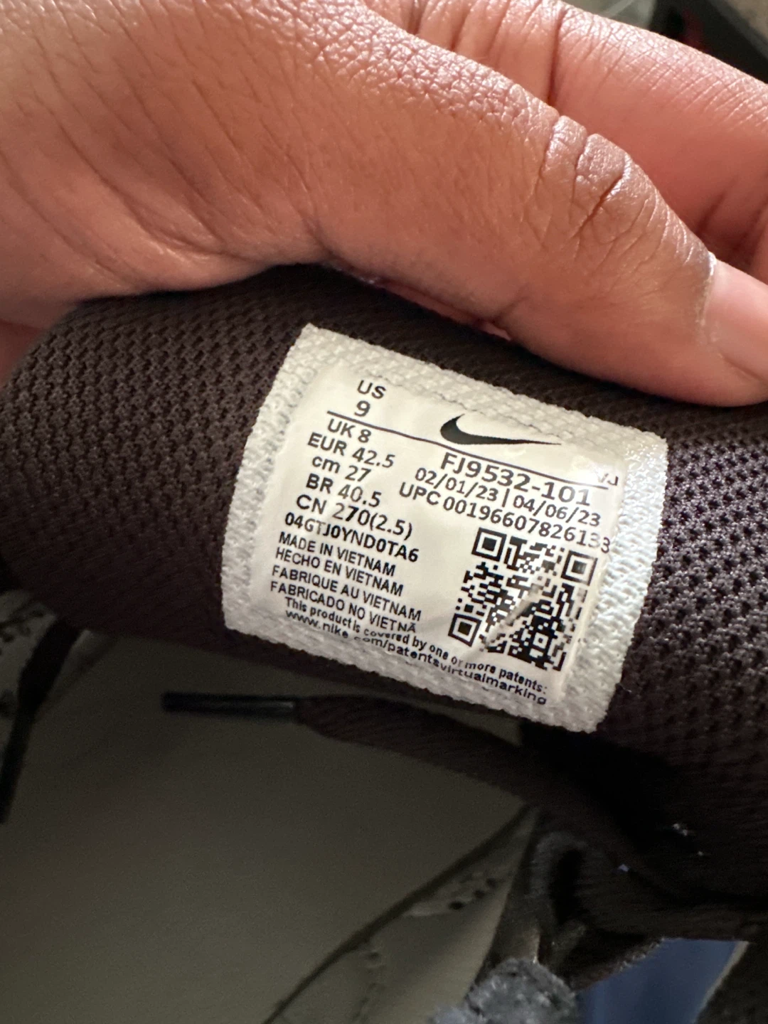 Nike Retro GTS Black and White Sneakers (Nike Tech Hera) - photo 5