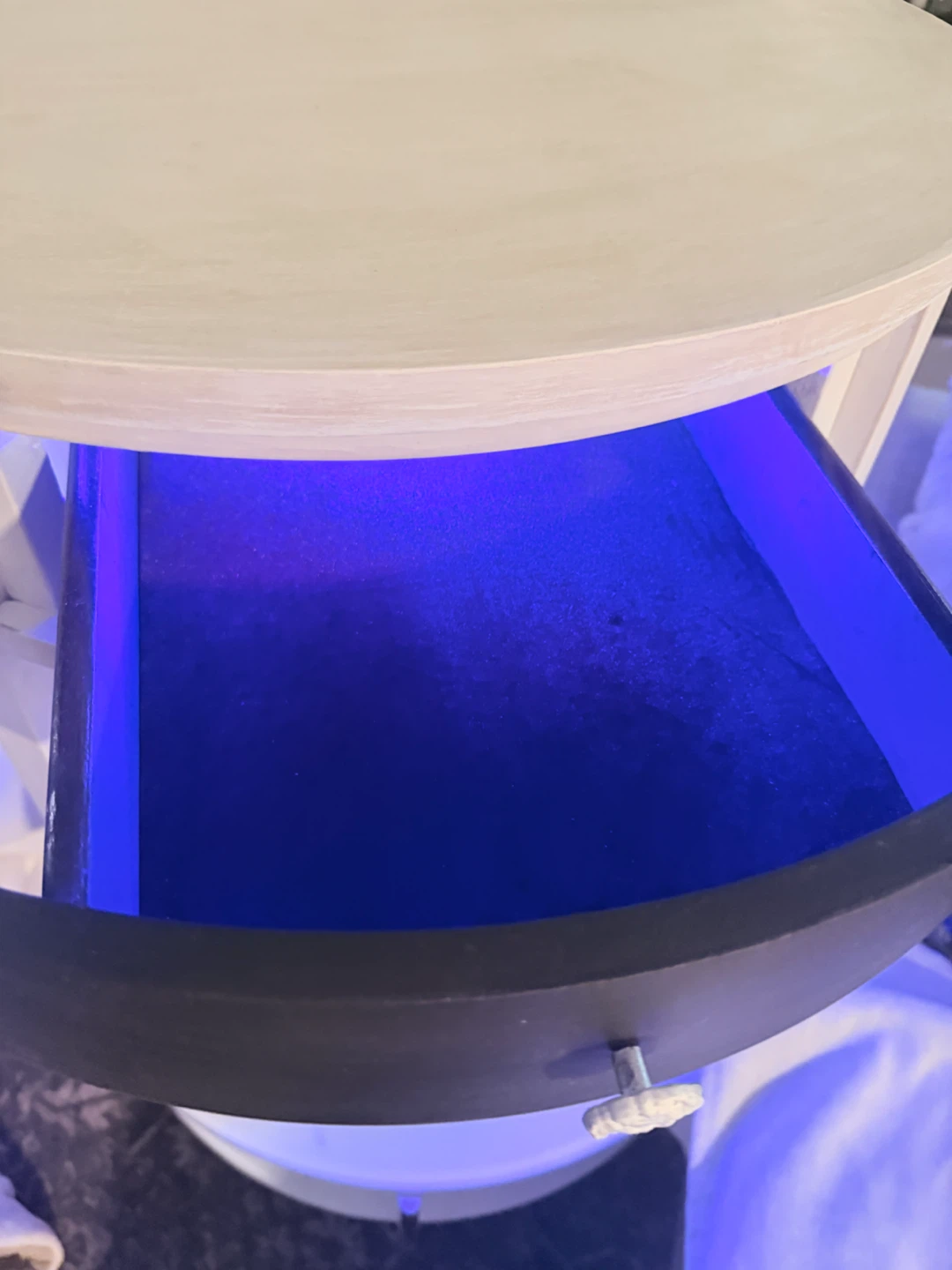 Custom LED End Table with Drawer - photo 3