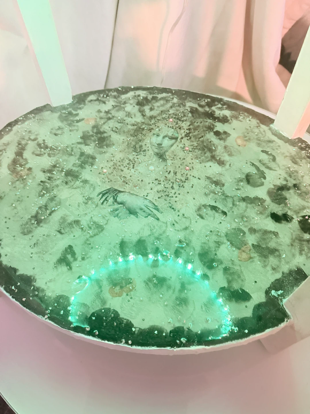 Custom LED End Table with Drawer - photo 4