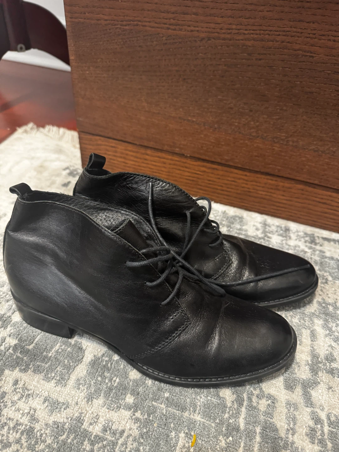 Lavorazione Artigiana Black Leather Ankle Boots