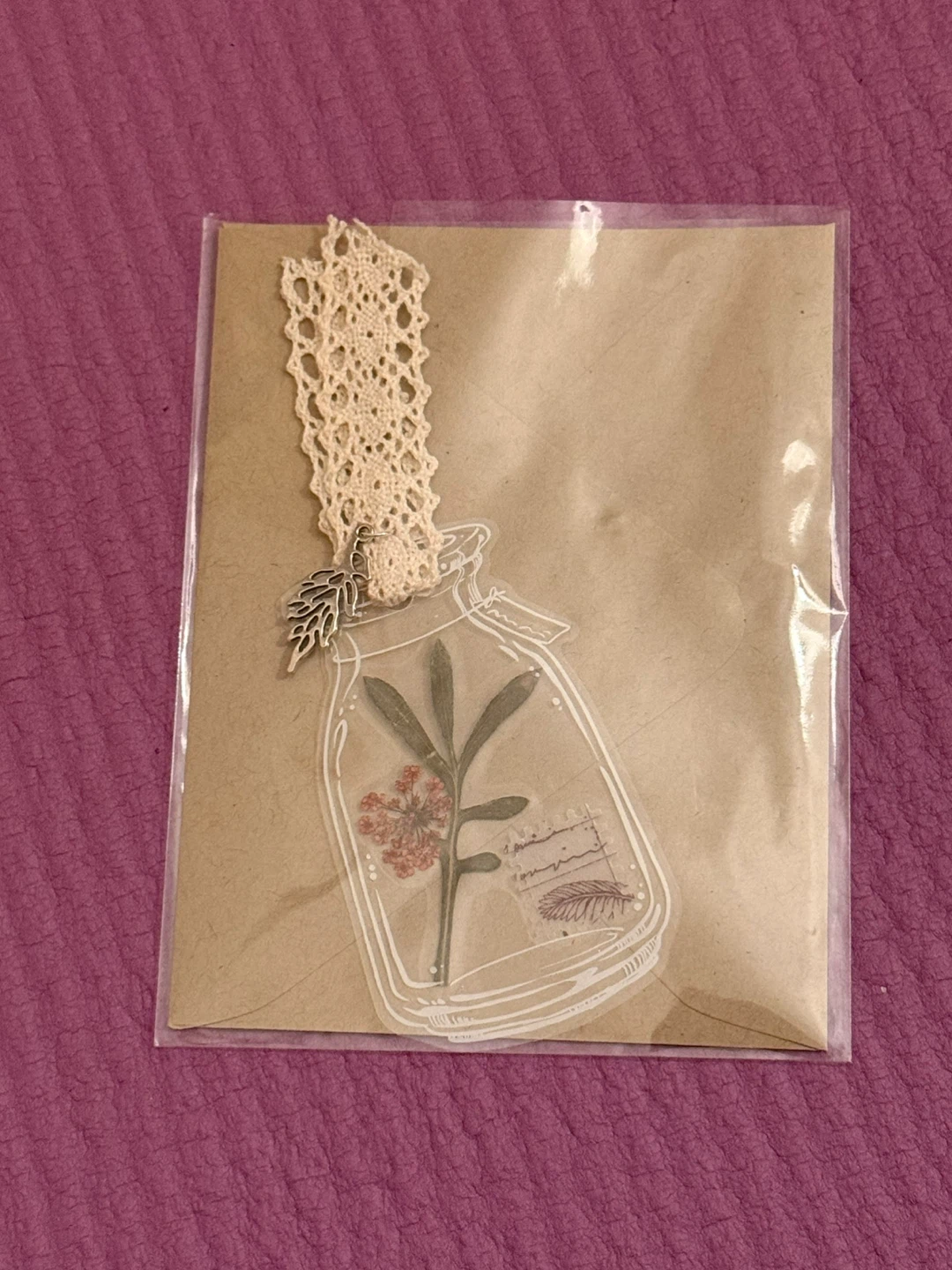 NEW✨🏈Decorative Botanical Jar Bookmark - photo 2