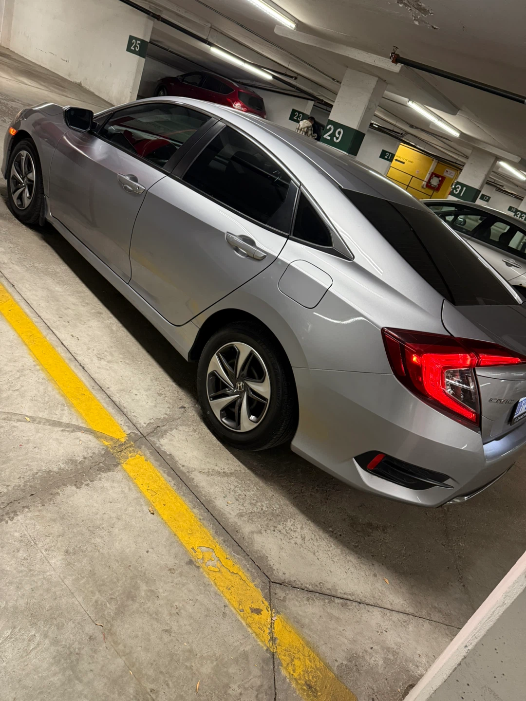 Silver Honda Civic Sedan