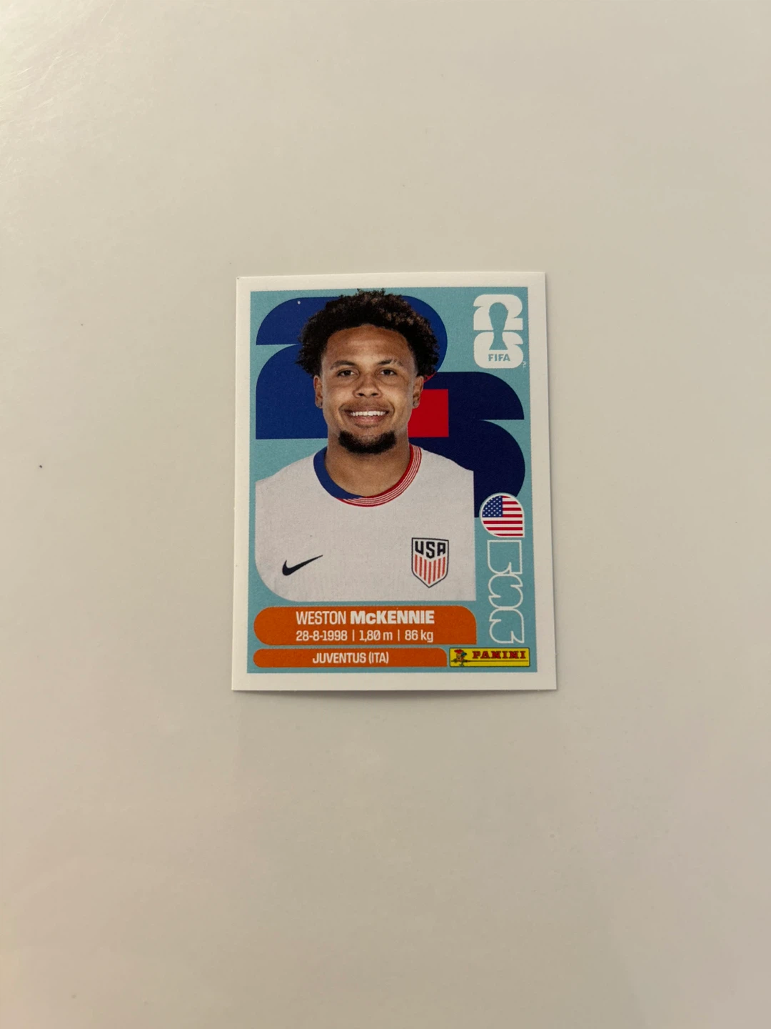 Weston McKennie FIFA World Cup 2026 Panini Sticker