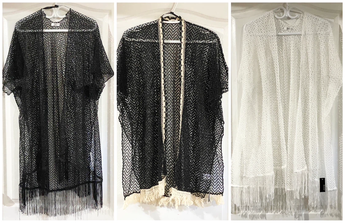 NWT Ardene Open-Front Lace Kimonos