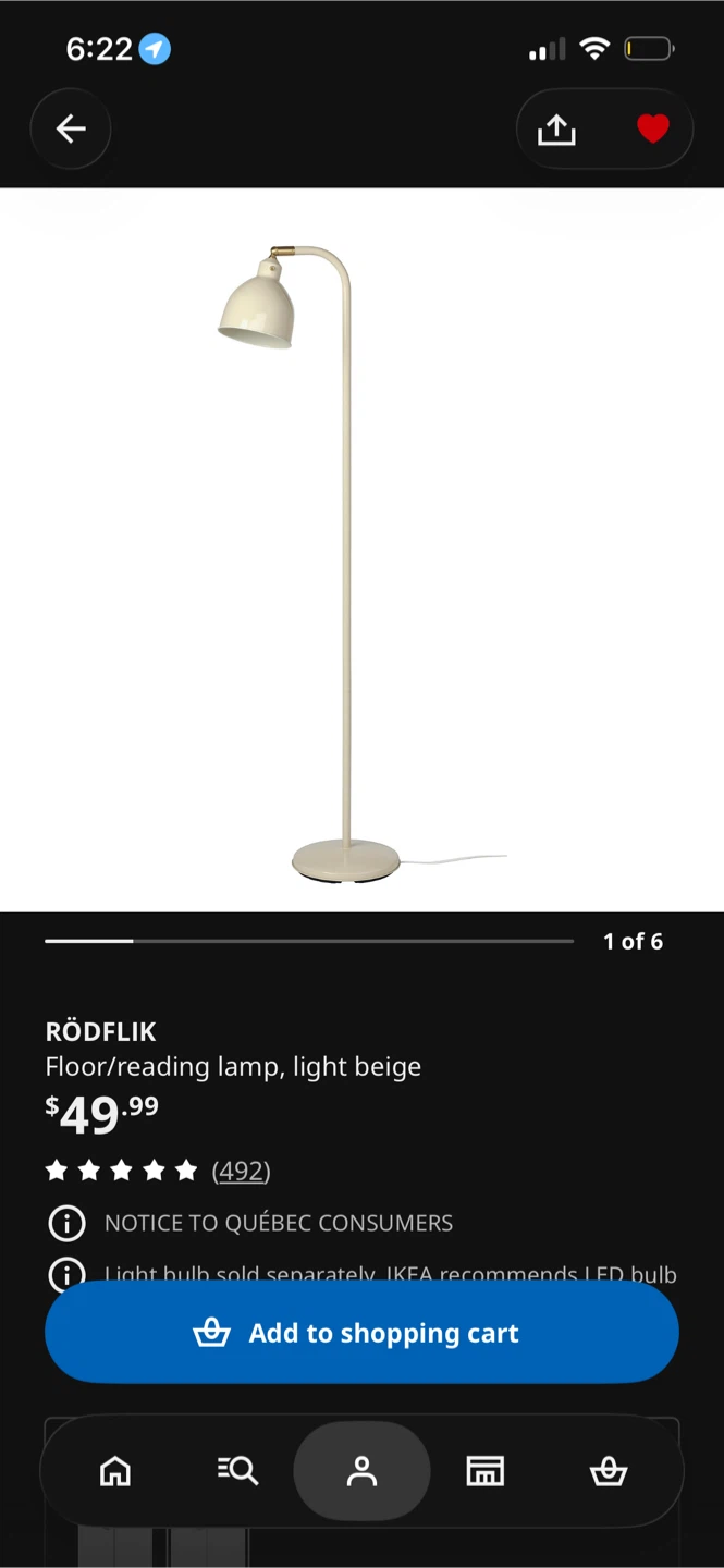 IKEA RÖDFLIK Floor Lamp + TRÅDFRI Smart Bulb & Remote Set - photo 2