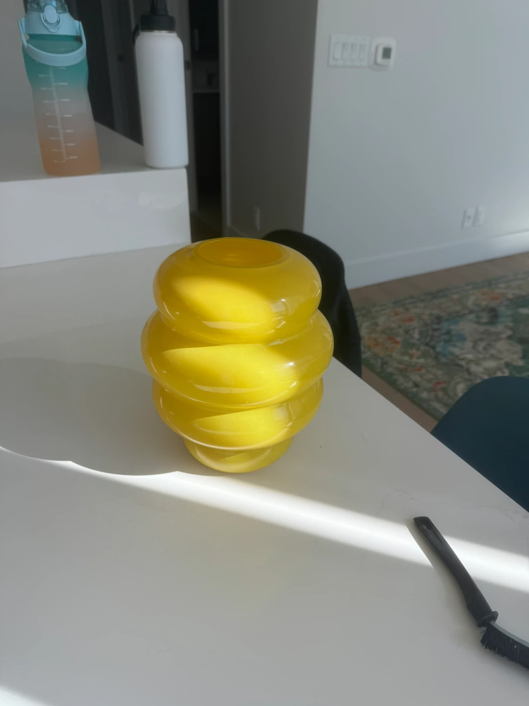 Yellow Glass Vase