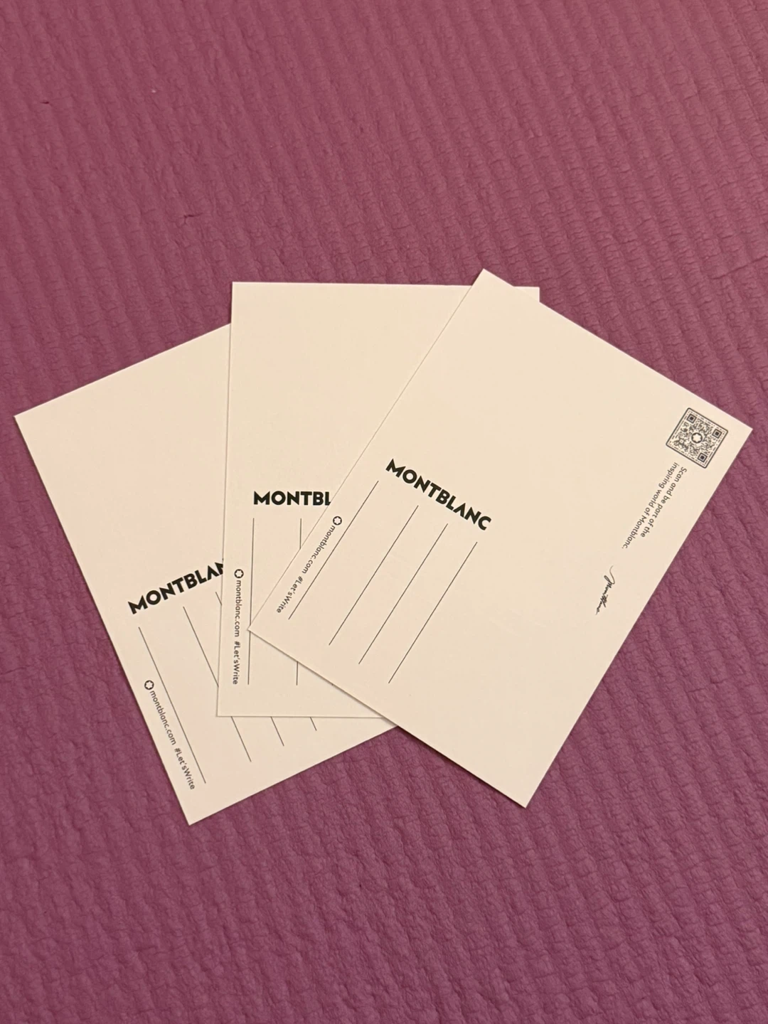NEW✨🏈3 Montblanc Holiday Postcards - photo 2