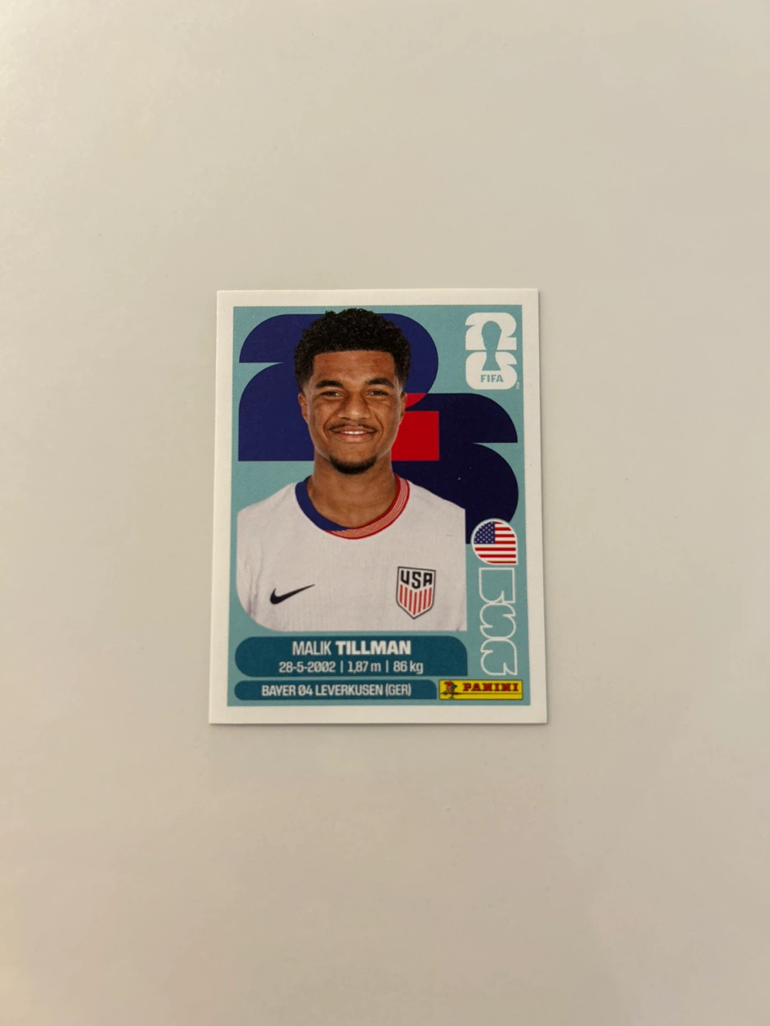 Panini Malik Tillman FIFA 2023 Trading Card