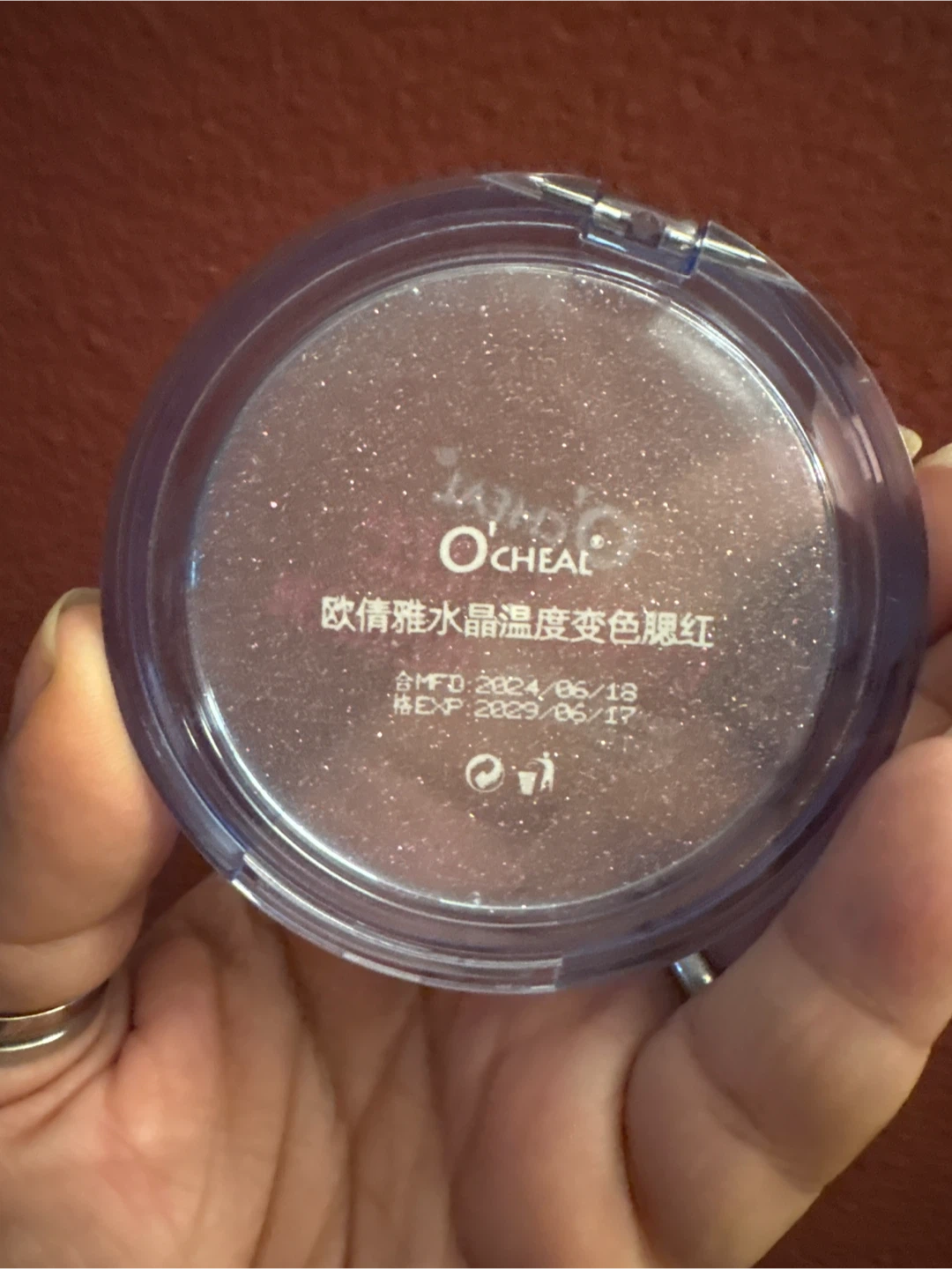 🏈 O'CHEAL Crystal Temperature Discoloration Blush - photo 4