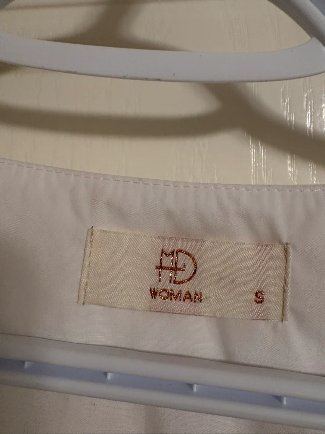 MD Woman White Asymmetrical Blouse - photo 3