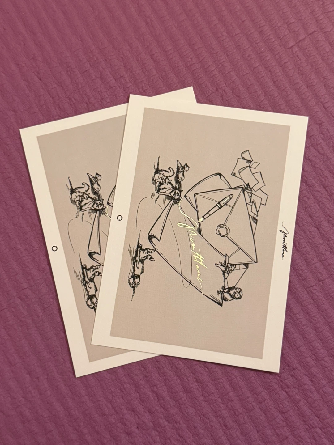 NEW✨🏈 Set of 2 Montblanc Postcards