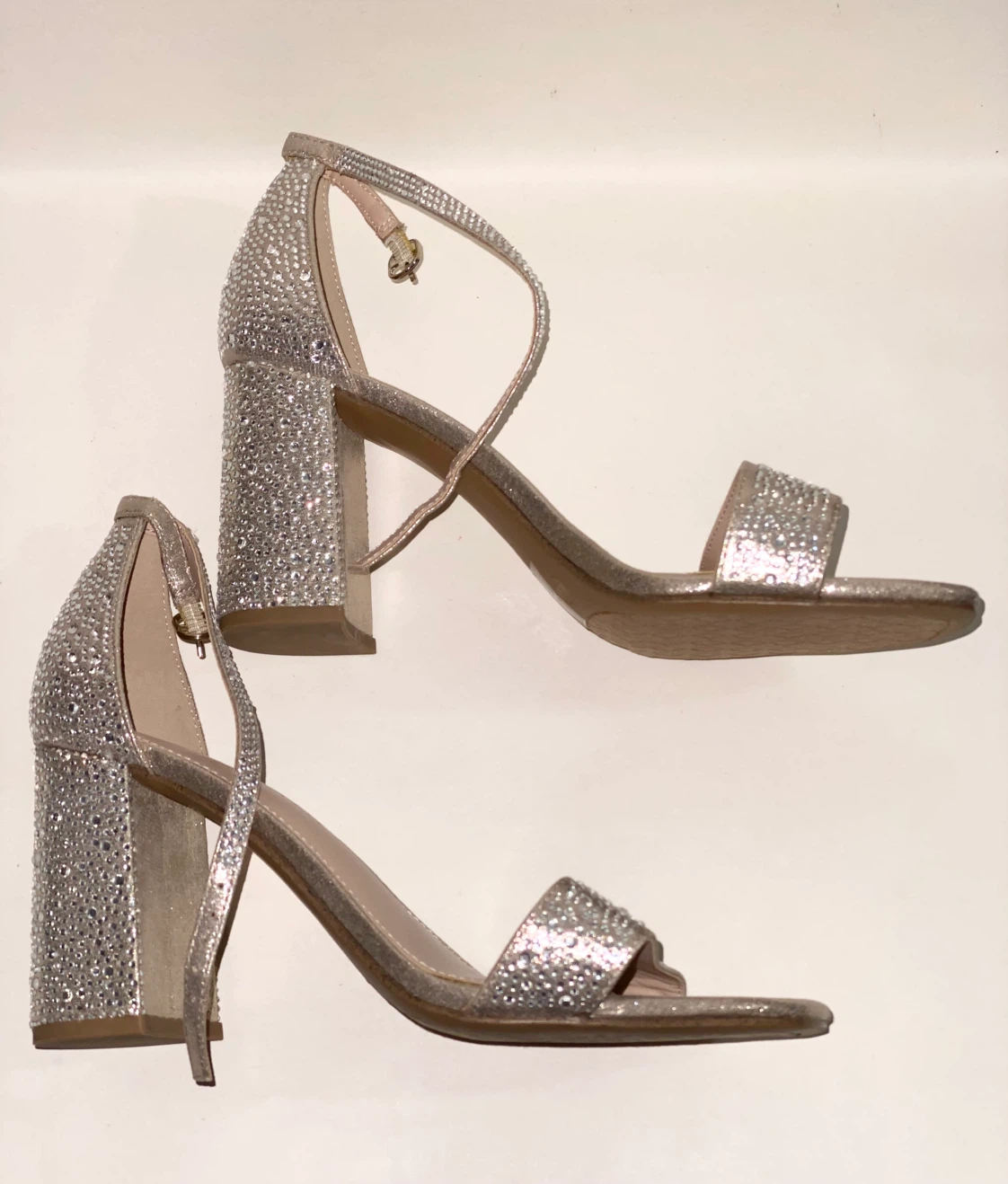 Like New Kelly & Katie Crystal Block Heel Sandals - photo 2