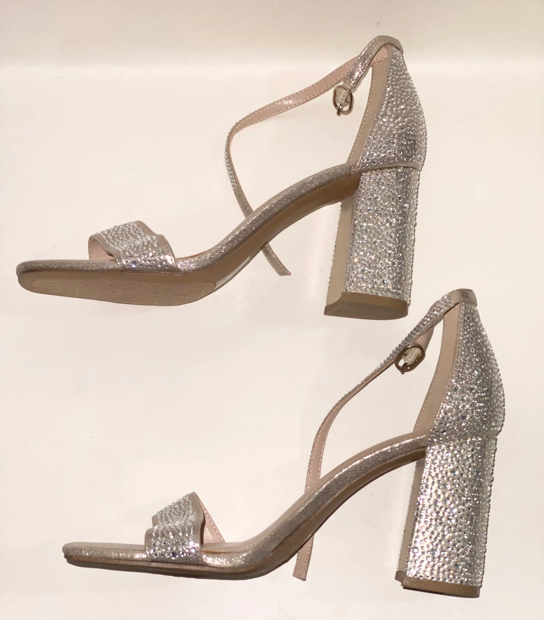 Like New Kelly & Katie Crystal Block Heel Sandals - photo 3