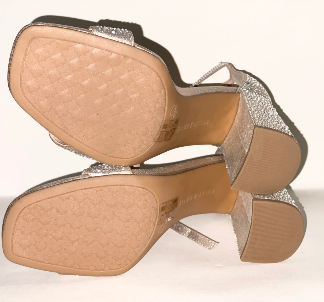 Like New Kelly & Katie Crystal Block Heel Sandals - photo 4