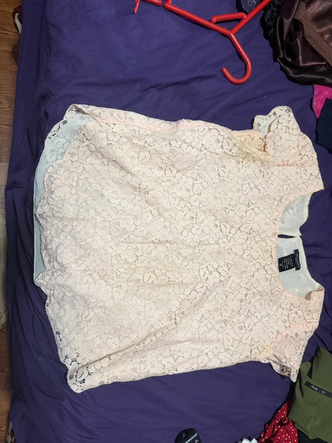 Talula Lace Short Sleeve Top