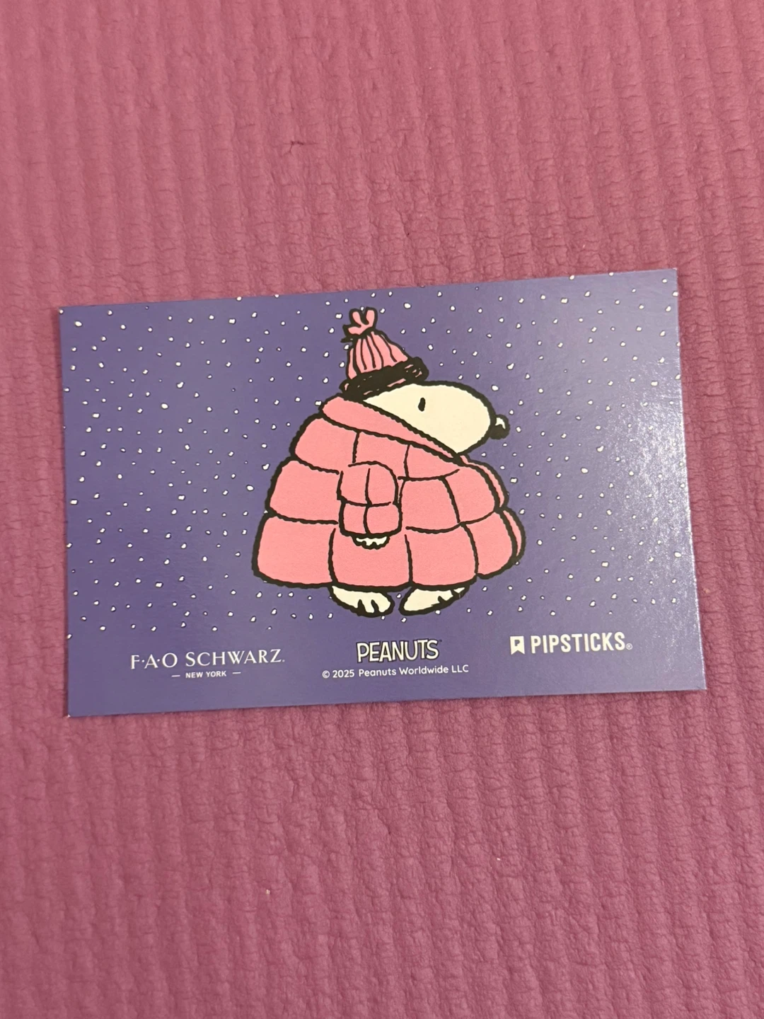 NEW✨🏈Peanuts Snoopy Postcard