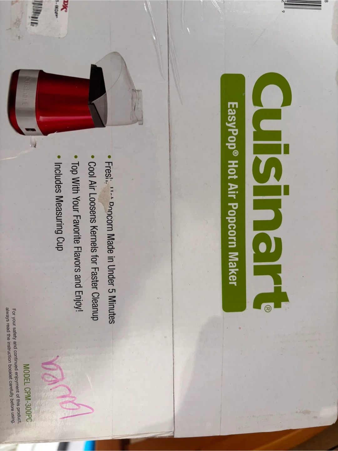 Cuisinart EasyPop Hot Air Popcorn Maker - photo 2