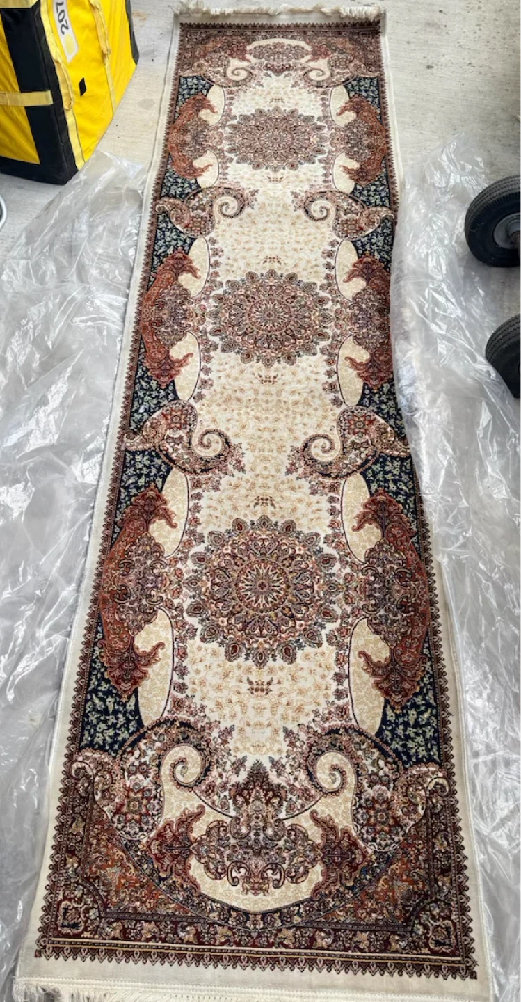 Traditional Persian-style runner rug