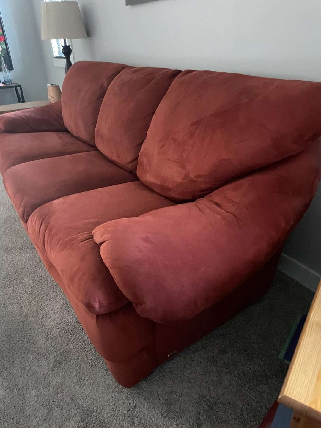 Red Recliner and Sofa Set - photo 2