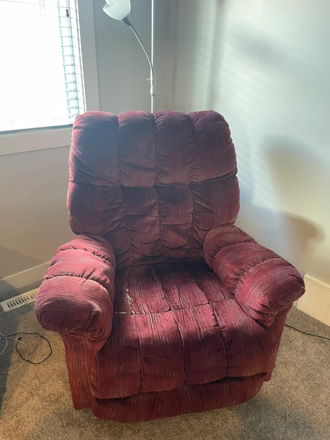 Red Recliner and Sofa Set - photo 3