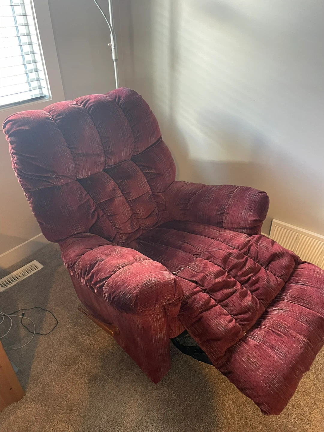 Red Recliner and Sofa Set - photo 4