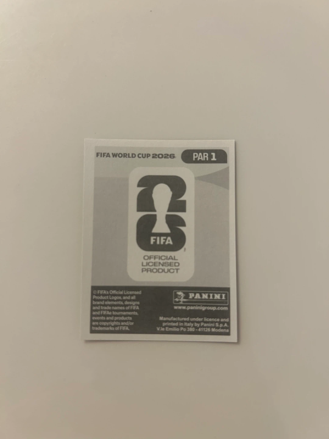 Panini FIFA World Cup 2026 Paraguay Sticker - photo 2
