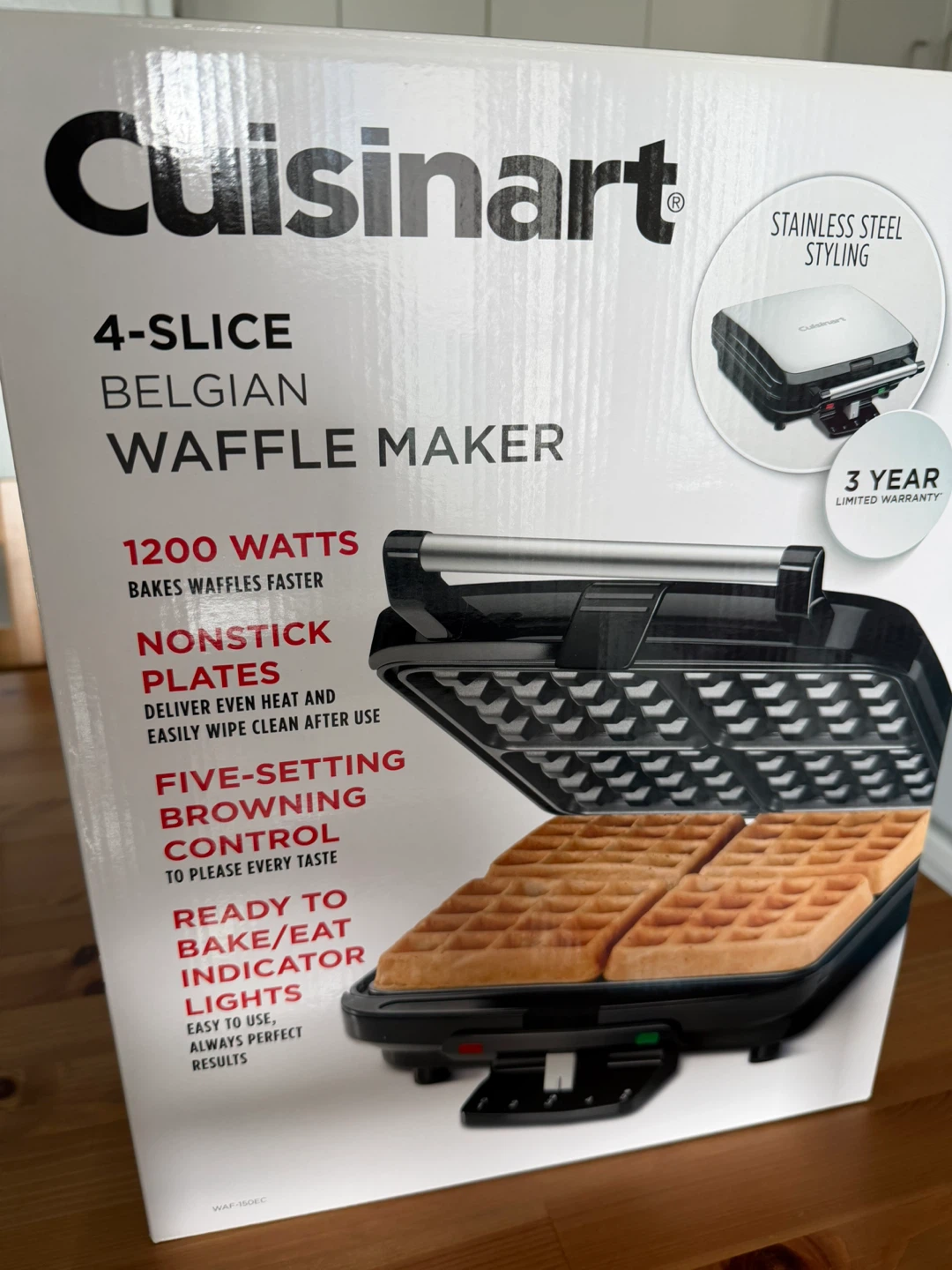 Cuisinart 4-Slice Belgian Waffle Maker