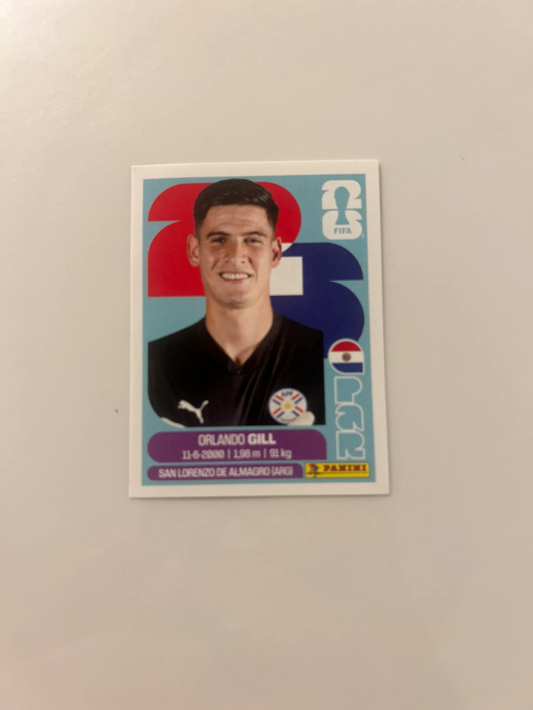 Panini FIFA World Cup 2026 Orlando Gill Sticker