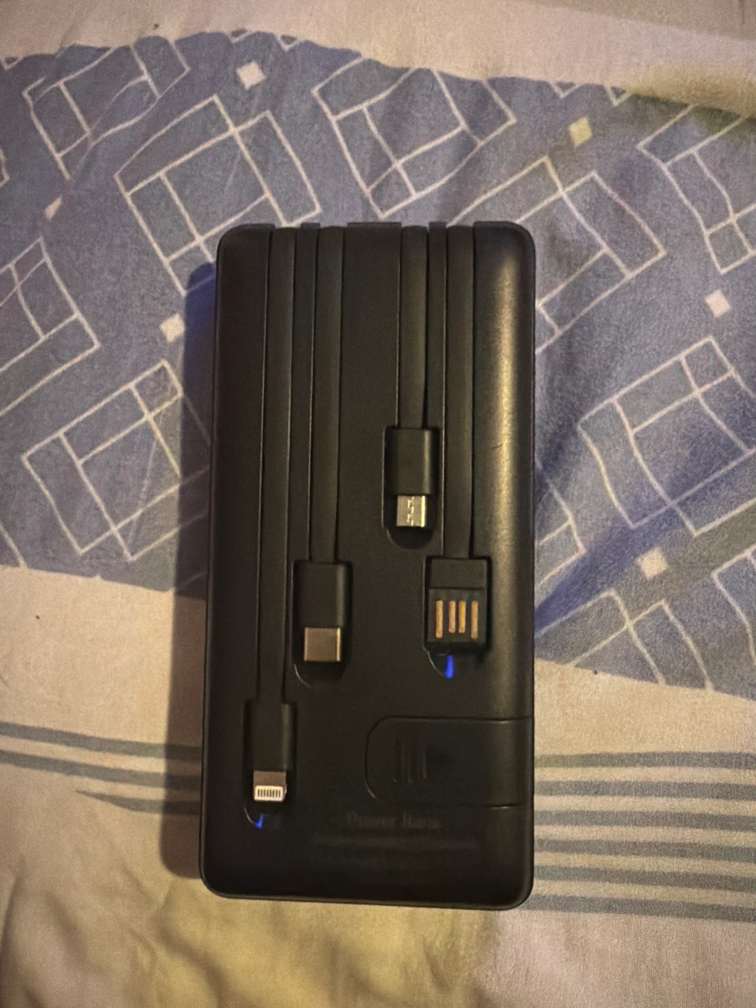 Portable Power Bank with Built-in Cables and LED Display - photo 2