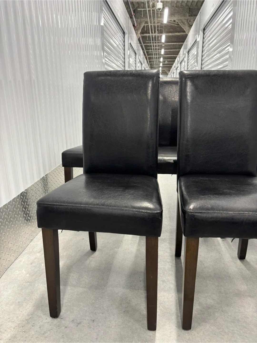 Set of 5 Black Dining Chairs - photo 2