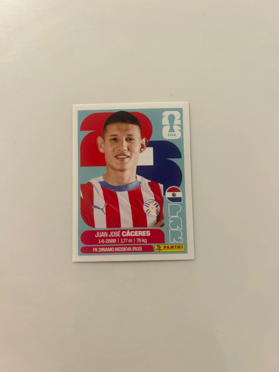 Panini FIFA World Cup 2026 Juan José Cáceres Sticker