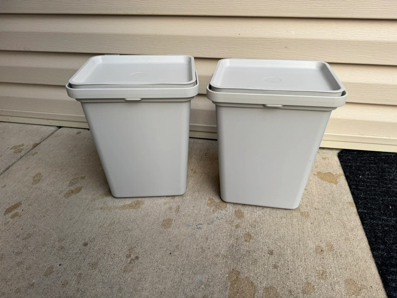 Two IKEA Plastic Sorting Bins