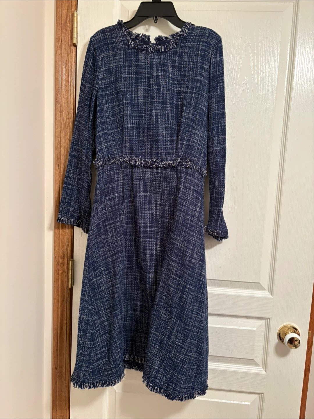 BCBGMAXAZRIA Navy Tweed Dress