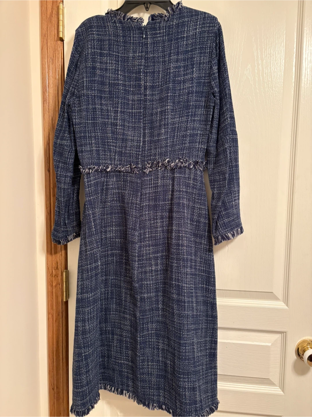 BCBGMAXAZRIA Navy Tweed Dress - photo 2