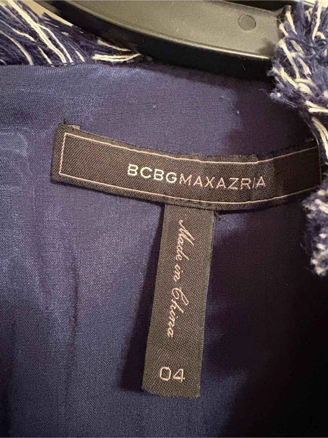 BCBGMAXAZRIA Navy Tweed Dress - photo 3