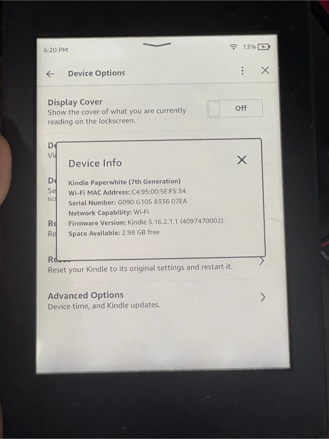 Amazon kindle Paperwhite gen7 w sleeve - photo 2