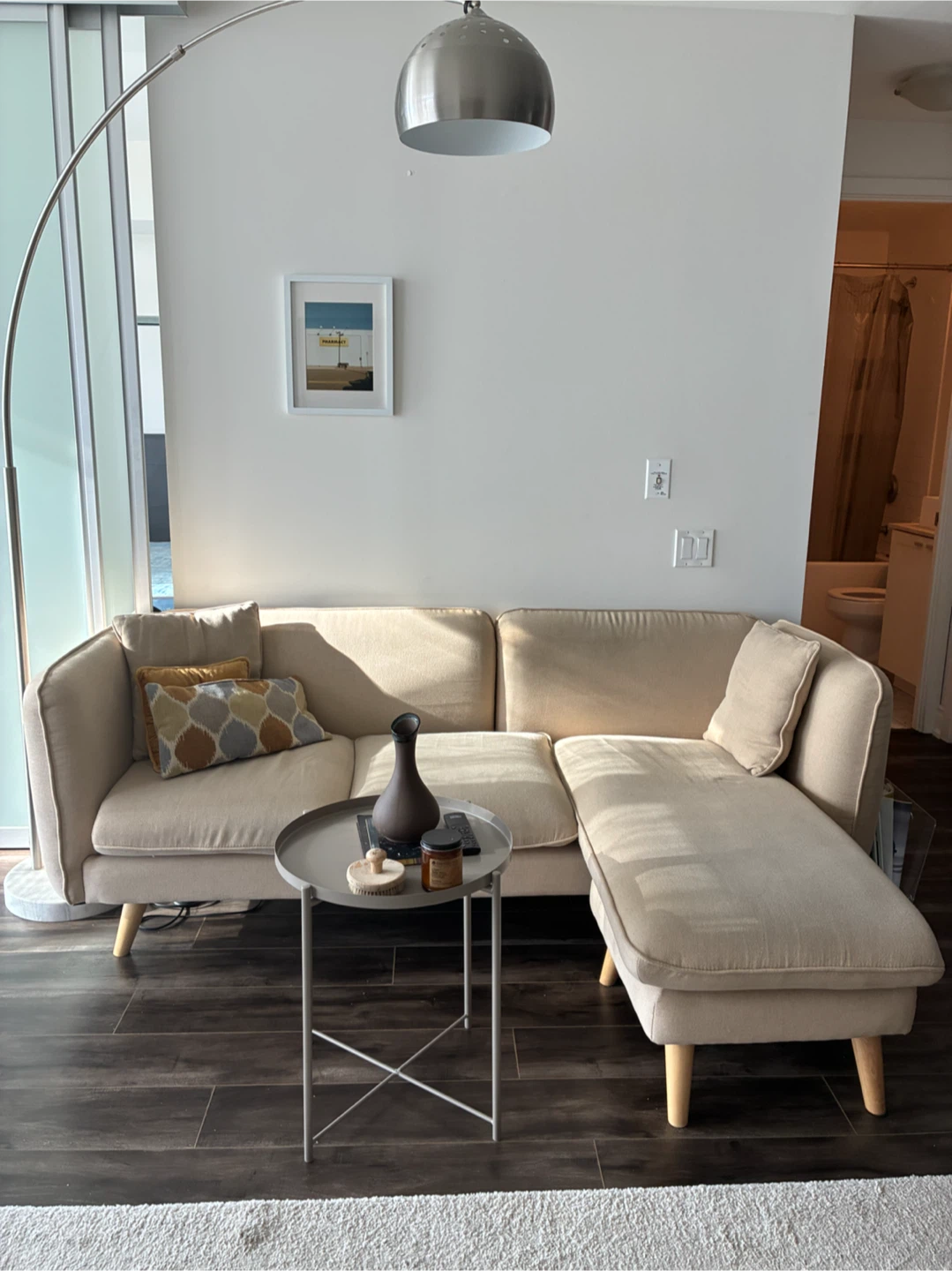 MOVING SALE 🌟 Beige Sofa with Chaise
