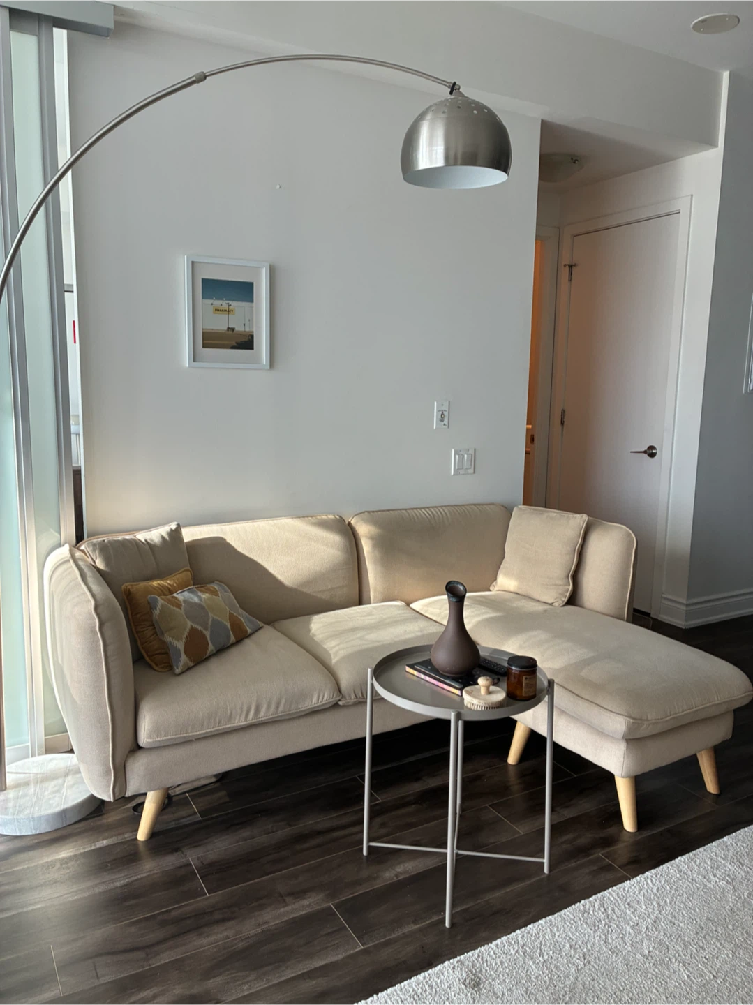 MOVING SALE 🌟 Beige Sofa with Chaise - photo 2
